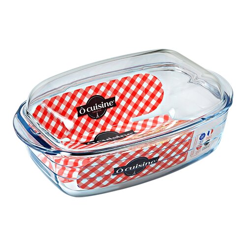 Obrázok  Sklenená zapekacia misa OCUISINE s vekom 37x22cm/6,5l, borosilikát