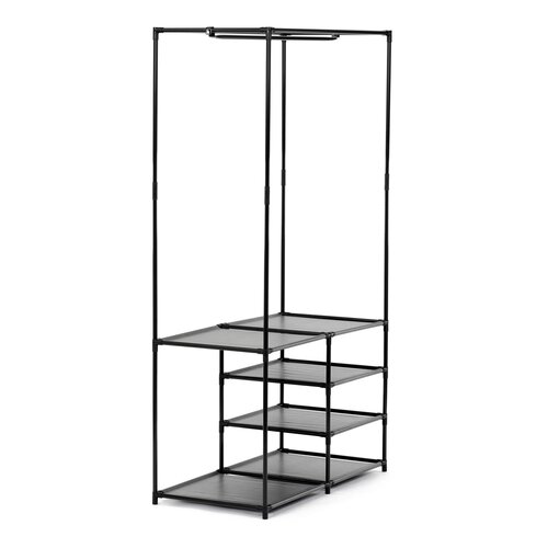 Suport pentru haine GD-172 BK, metal, negru