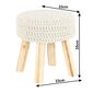 Hocker Naida, Beige