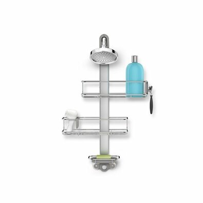 Simplehuman Regulowany uchwyt pod prysznic zpółkami