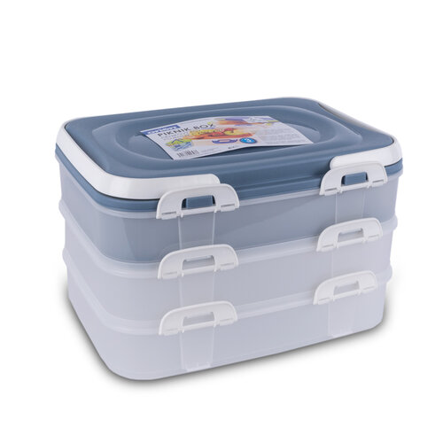 Orion Пластиковий контейнер для їжі, 3 рівня
