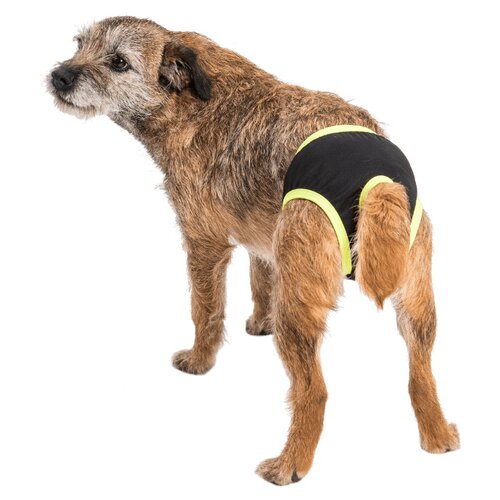 Háracie nohavičky Bina čierna zelený lem, 36 cm