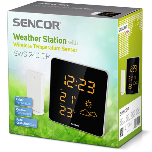 Sencor SWS 240 Stacja pogodowa z czujnikiem bezprzewodowym