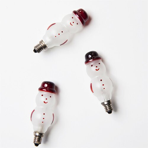 Лампочки Блістер Сніговик білий, 3 шт., 20В/0,1А