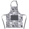 Świąteczny fartuch kuchenny Patchwork szary, 60 x 80 cm