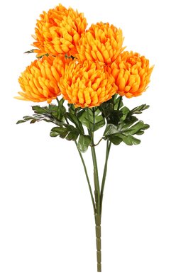 Buchet de crizanteme galbene, 17 x 28 cm,artificiale