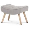Podnóżek Bouclé GREY2, szary