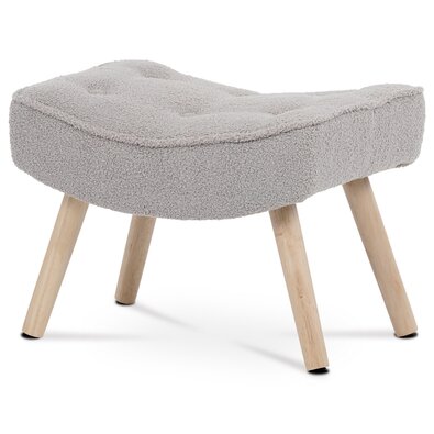 Podnožka Bouclé GREY2, šedá
