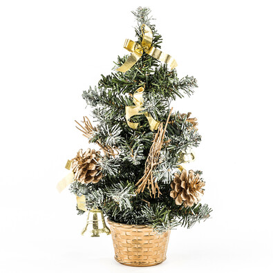 Vianočný stromček dekorovaný zlatá 30 cm