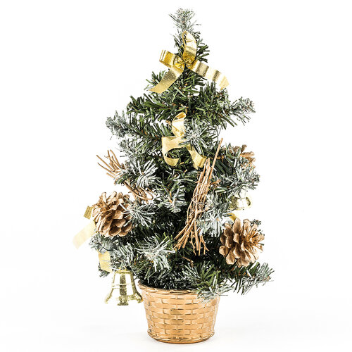 Vánoční stromeček dekorovaný zlatá 30 cm