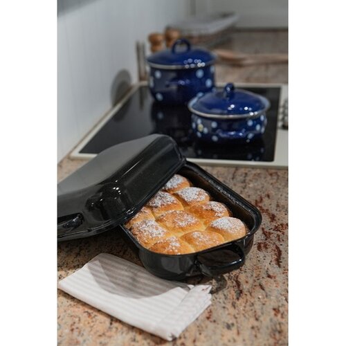 Sfinx Brytfanna emaliowana podwójna, 25 cm