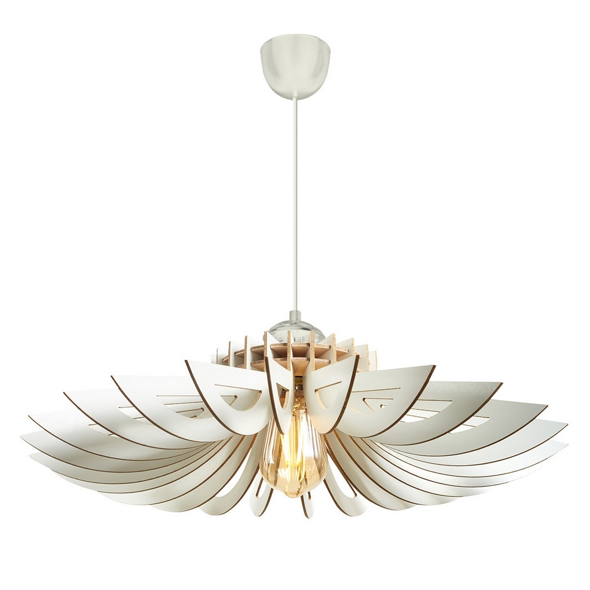 Závěsný lustr Daisy 160-T, bílá