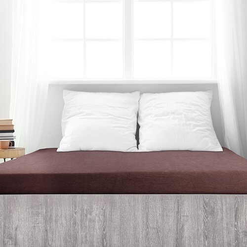 4Home Frottee-Bettlaken Ideal Dunkelbraun, 140 x 200 cm