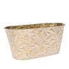 Kovový obal na truhlík/květináče Gold branche , 29x 16 x 13,5 cm