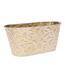 Kovový obal na truhlík/květináče Gold branche , 29x 16 x 13,5 cm