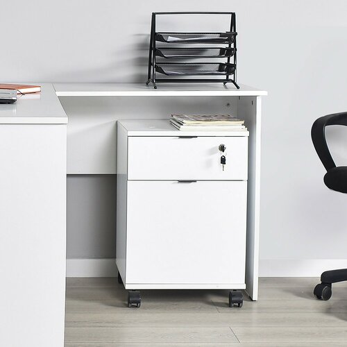 Komoda na kolečkách White