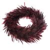 Wianek z puchatych piór, średnica 30 cm, winny