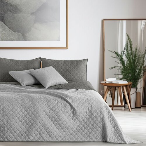 DecoKing Prekriv za postel Axel grafitno siva, 170x 210 cm