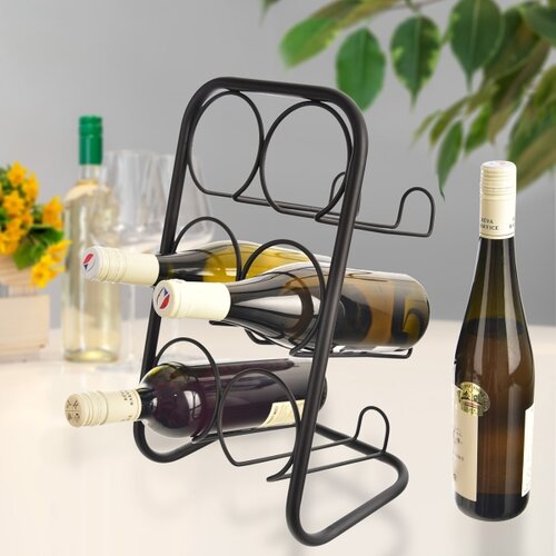 Orion Stojalo za vino iz ogljikovega jekla RADKA,6 mest