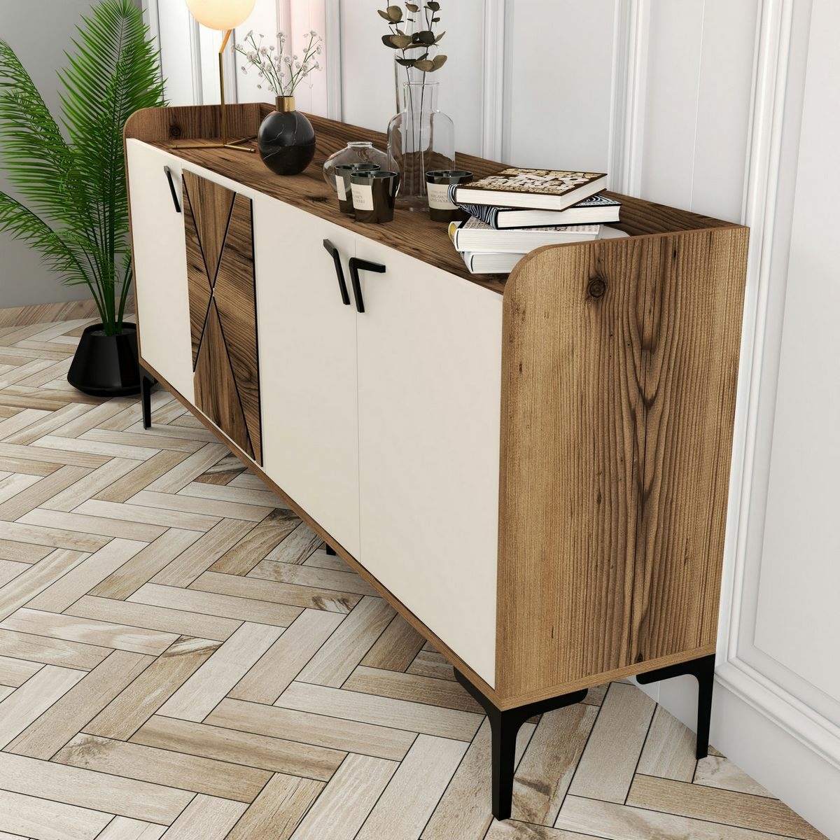 Skrinka Venedik Walnut and Cream