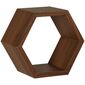 Hexagon felakasztható polc készlet, 4 db, MDF