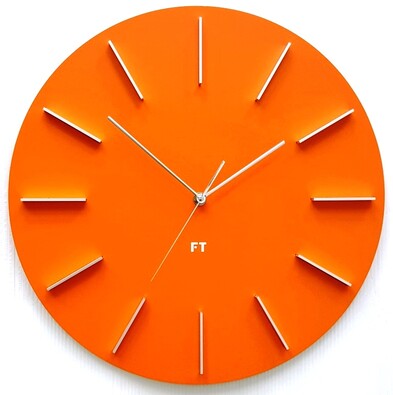 Future Time FT2010OR Round orange Designerski zegar ścienny, 40 cm