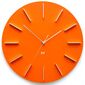 Future Time FT2010OR Round orange Designové nástěnné hodiny, pr. 40 cm