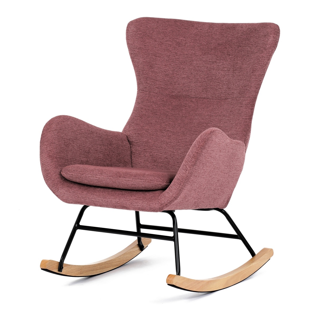 Fotel bujany PINK2, różowy