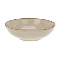 Bol din gresie ceramică Glaze, diametru 18,5 cm, bej