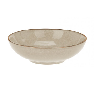 Bol din gresie ceramică Glaze, diametru 18,5 cm, bej