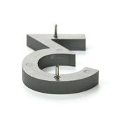 Aluminiowy numer domu 8, 3D powłoka szlifowana