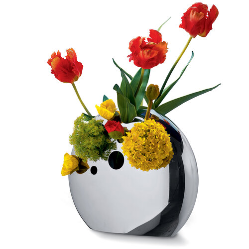 Wazon Moon 34 cm, srebrny