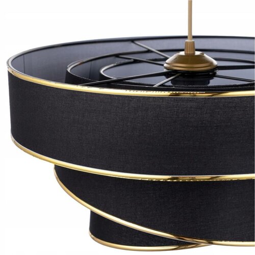 Závěsný lustr Couper - Black, Gold