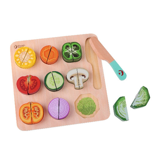 Set Classic world Legume, din lemn, 20 piese