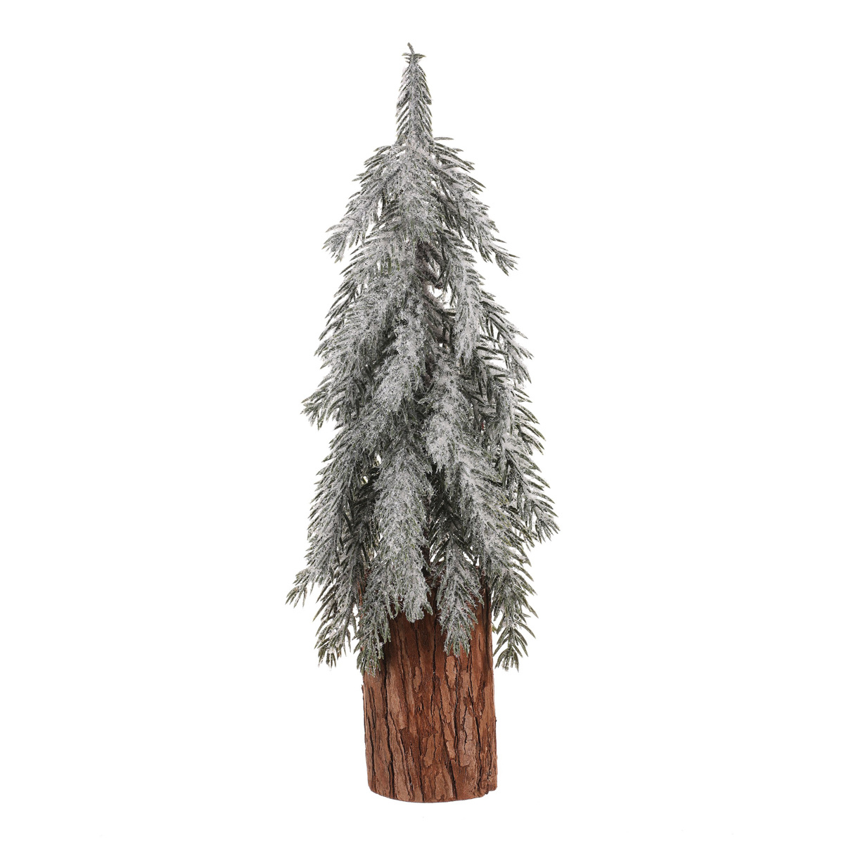 Dekoracja świąteczna Świerk na pniu, ośnieżony, 44 cm, 44 cm