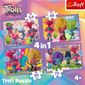 Puzzle Trefl Trolli 3 Aventură colorată, 4în1 (35, 48, 54, 70 bucăți)