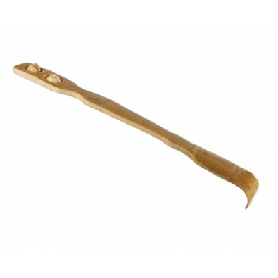 Bambusové drbátko s masážními válečky, 47 cm