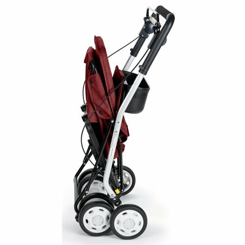 Carlett Senior Comfort nakupovalna torba nakolesih 29 l, rubin