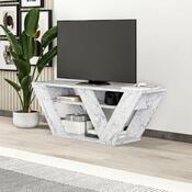 Televizní stolek Pipralla Carrara Marble