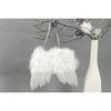 Set of Christmas decorations Angel wings white, 4pcs