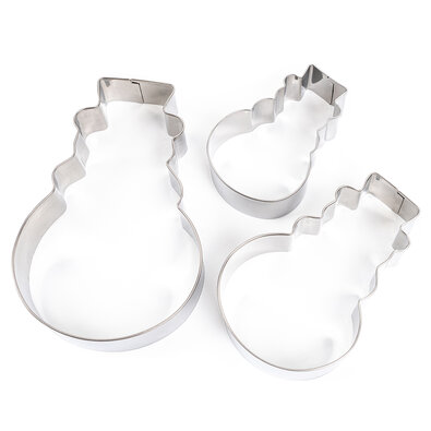 La Cucina Ausstechformen Weihnachtsschneemann, 3 St.