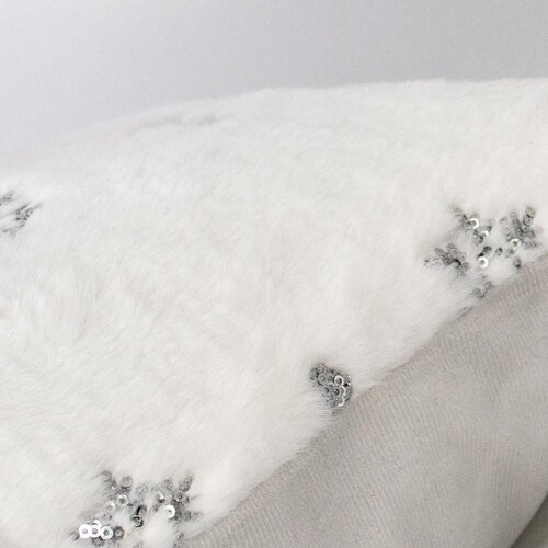 Domarex Silver Snowflakes díszpárna, 45 x 45 cm