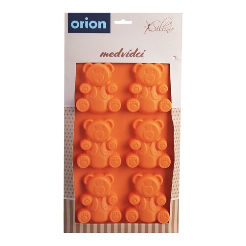 Orion Silikonska forma MEDVÍDCI, oranžna