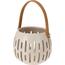 Felinar decorativ Matt cream, 14,5 x 12 cm