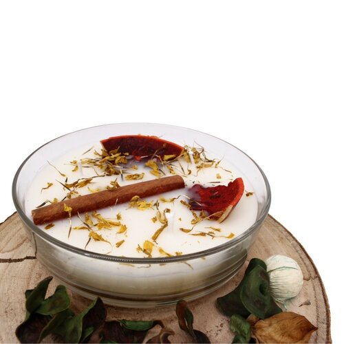 Organikus háromágú gyertya Goji Moro Orange 200 güvegben