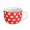 Orion KROPKA kubek porcelanowy 0,5 lbiały + czerwony,