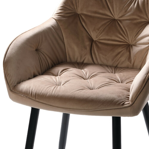 Jídelní židle BUTTON LOUNGE béžová