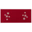 Bieżnik świąteczny Płatki śniegu czerwony, 40 x 90 cm