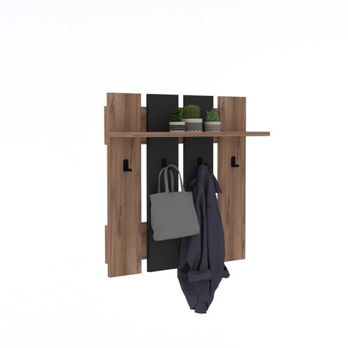 Nástěnný věšák Mita Walnut