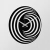 Ceas de perete Circles S017 Black , 48 x 48 cm